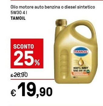 Iper La Grande Tamoil 5W-30 Olio Per Motore 4 L offerta