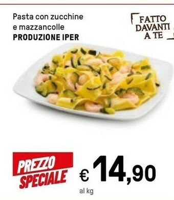 Iper La Grande Iper Pasta Con Zucchine E Mazzancolle offerta