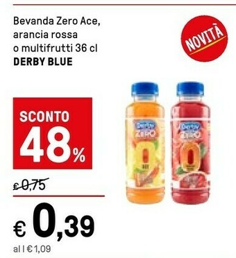 Iper La Grande Derby blue Succo Ace Rosso Zero Zuccheri Aggiunti offerta