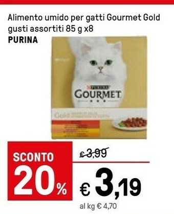 Iper La Grande Gourmet Purina Alimento Umido Per Gatti Gourmet Gold offerta