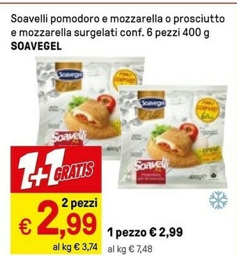 Iper La Grande Soavegel - Soavelli XL Pomodoro Più Mozzarella 400 g(ml) offerta