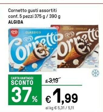 Iper La Grande Algida Algida - Cornetto Caramello 375 g(ml) offerta