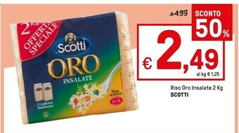 Iper La Grande Scotti Riso Oro Insalate offerta