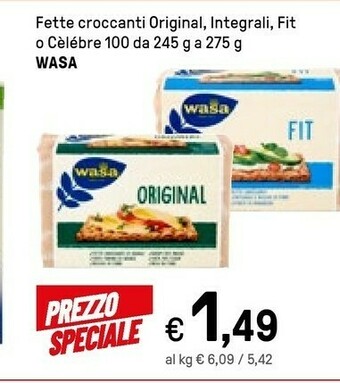 Wasa - Fit Fette Croccanti Dal Gusto Autentico E Naturale 275 G(ml)