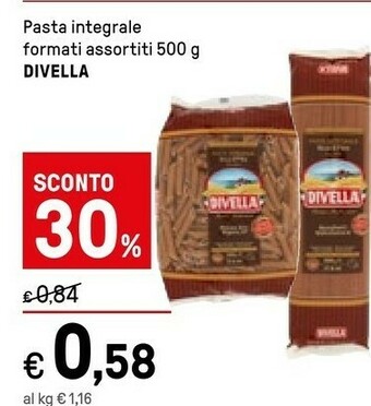 Iper La Grande Divella Pasta Integrale offerta