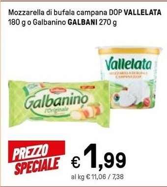 Iper La Grande Vallelata Mozzarella Di Bufala Campana DOP offerta