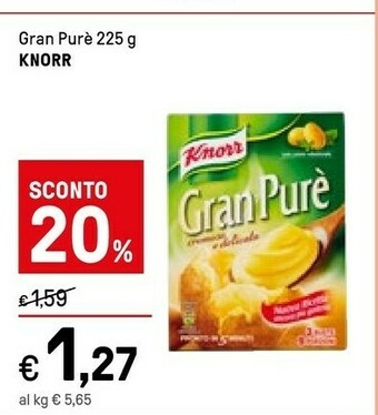 Iper La Grande Knorr Gran Purè 225 G(ml) offerta