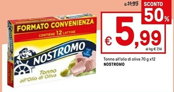 Iper La Grande Nostromo Tonno All'Olio Di Oliva offerta