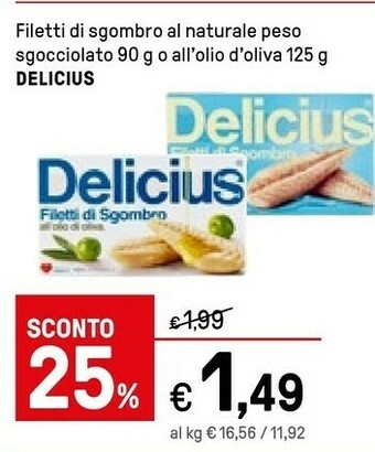 Delicius - Filetti Di Sgombro Al Naturale