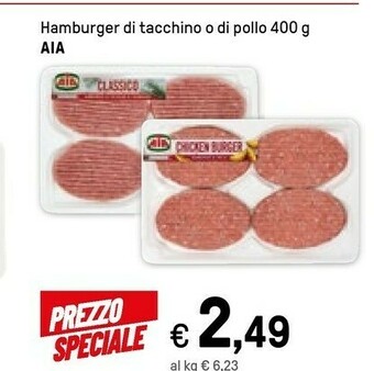 Iper La Grande Aia Hamburger Di Tacchino O Di Pollo offerta