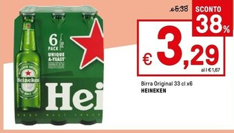 Iper La Grande Heineken Birra 330 G(ml) offerta