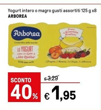 Iper La Grande Arborea Yogurt Intero O Magro offerta