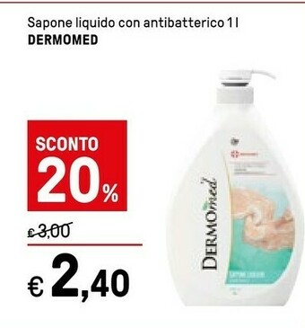 Iper La Grande DermoMed CS2040 Sapone 1000 Ml Sapone Liquido 6 Pezzo(i) offerta