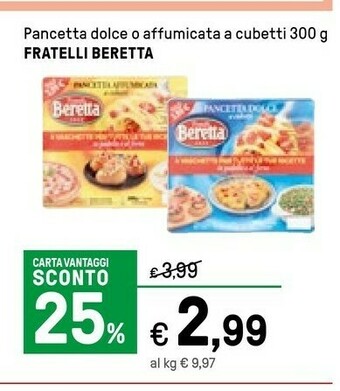 Iper La Grande Beretta Beretta - Pancetta Dolce a Cubetti offerta