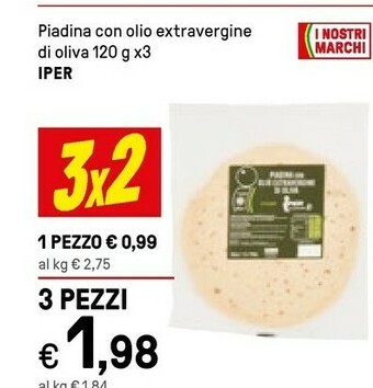 Iper La Grande Iper La Grande I Piadina Con Olio Extravergine Di Oliva offerta