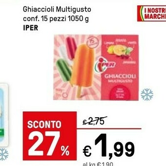 Iper La Grande Iper Ghiaccioli Multigusto offerta