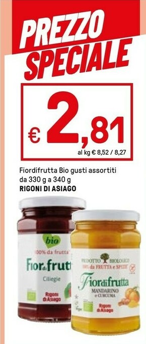 Iper La Grande Rigoni Di Asiago Fiordifrutta Bio offerta