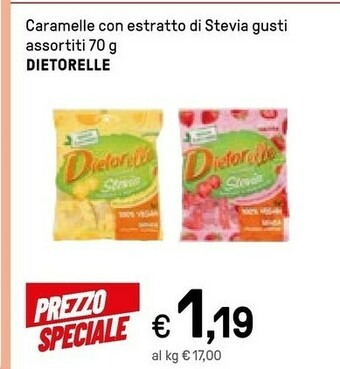 Dietorelle Caramelle Con Estratto Di Stevia