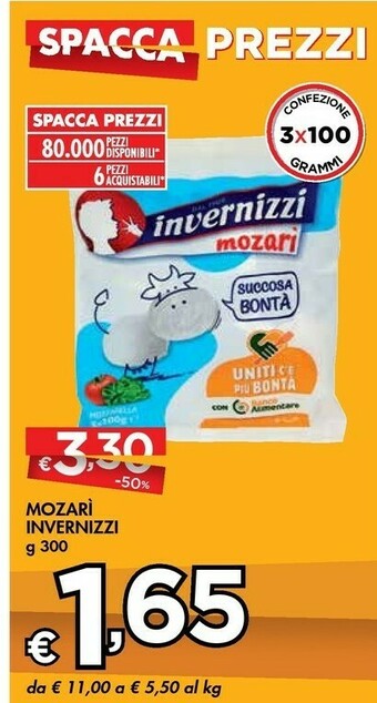 Bennet Invernizzi Mozarì 300 G(ml) offerta