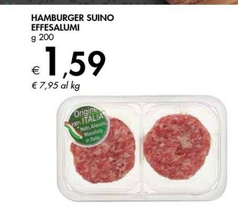 Bennet Effesalumi Hamburger Suino 200 G offerta