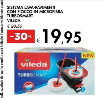 Bennet Vileda Sistema Lava - Pavimenti Con Fiocco In Microfibra Turbosmart offerta