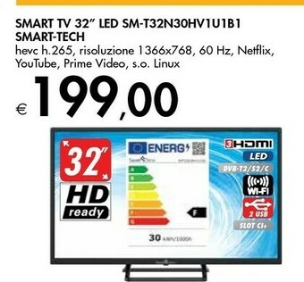 Bennet Smart- Tech Sm-t32n30hv1u1b1 offerta