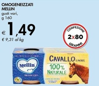 Bennet Mellin Omogeneizzati offerta