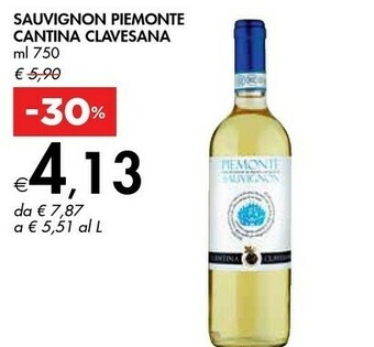 Bennet Cantina Clavesana Sauvignon Piemonte offerta
