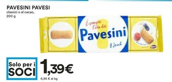 Coop Pavesi Pavesini offerta