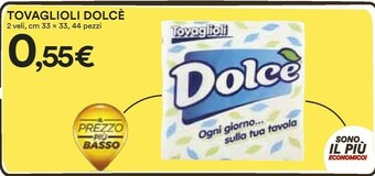 Coop Dolcè Tovaglioli offerta
