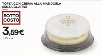 Coop Torta Con Crema Alla Mandorla Senza Glutine 300 G offerta
