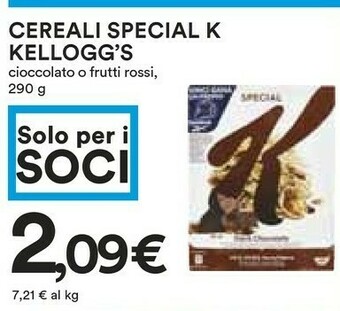 Coop Kelloggs Cereali Special offerta