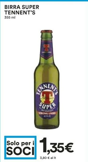 Coop Tennent's Birra offerta