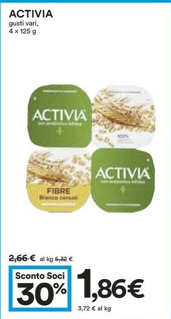 Coop Danone Activia Fibre Muesli 500 G(ml) offerta