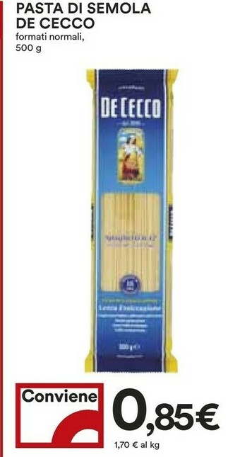 Coop De Cecco Spaghetti N° 12 Kamut 500 G(ml) offerta