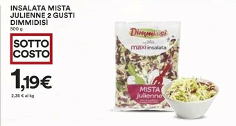 Coop Dimmidisì Insalata Mista Julienne 2 Gusti offerta
