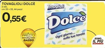 Coop Tovaglioli Dolcè offerta