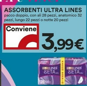 Coop Lines Ultra Assorbenti offerta