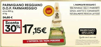Coop Parmareggio Parmigiano Reggiano DOP offerta