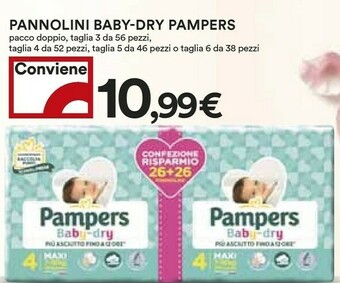 Coop Pampers  Baby Dry offerta