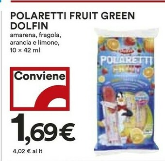 Coop Dolfin Polaretti Fruit Green offerta