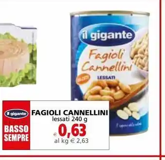 Fagioli cannellini lessati 240g