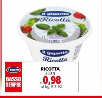 Il Gigante Ricotta offerta