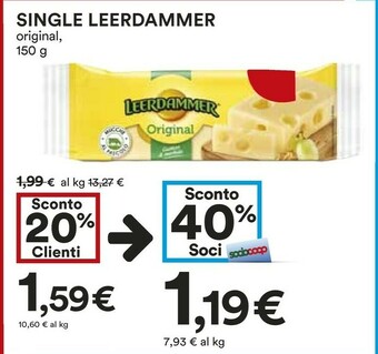 Coop Leerdammer Formaggio offerta