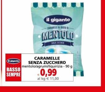 Caramelle senza zucchero