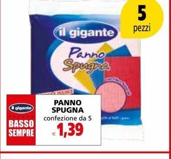 Il Gigante Panno spugna offerta