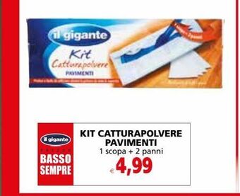 Il Gigante Kit catturapolvere pavimenti offerta