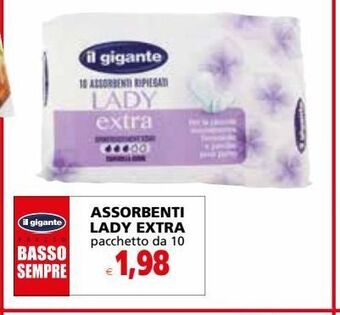 Il Gigante Assorbenti lady extra offerta