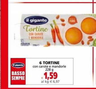 Il Gigante 6 tortine offerta