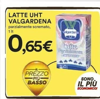 Coop Valgardena Latte Parzialmente Scremato offerta